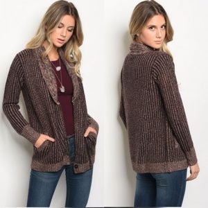 Soft Zip Front Cardigan Size Small